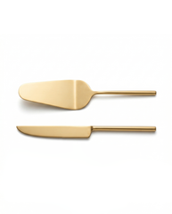 Premium Gold Cake Server Set – Set of Two