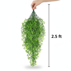 Artificial Hanging Baby Tears Vine - 2.5ft Lime Green with Dark Green Stems