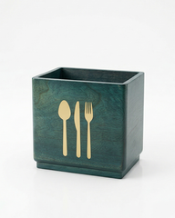 Stylish Blue Cutlery Holder Organizer