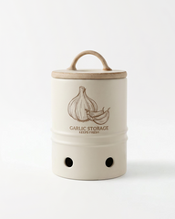 Coffee Storage Container with Wooden Lid