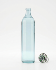 Minimal Glass Bottle with Ceramic Stopper