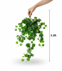 Artificial Nasturtium Hanging Leaf Bush - 3.3 Feet