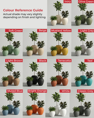 Mallow Fiberglass Planter – Patina Finish
