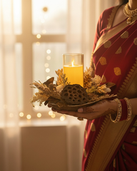 Rustic Botanical Potpourri Candle Holder