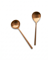 Luxe Gold Serving Spoon Set – Set of Two