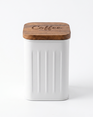 Grain Storage Barrel with Wooden Lid