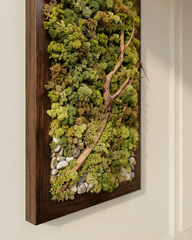 Artificial Moss Branch Wall Panel Decor 12 Inch x 24 Inch
