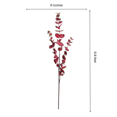 Artificial Red Eucalyptus Sticks (3 Sticks, 80 cm)