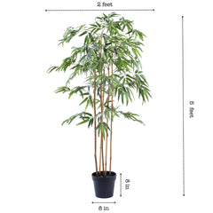 Artificial Bamboo Plant in Black Pot (150 cm)