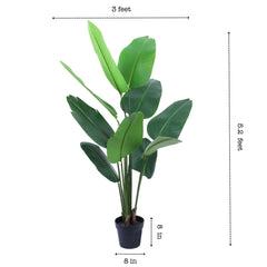 Artificial Banana Plant in Black Pot (160 cm)