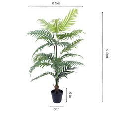 Artifiical Areca Palm Plant in Black Pot (120 cm)