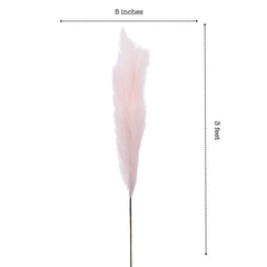 Artificial Pampas Sticks (3 Sticks, 110 cm, Pink)