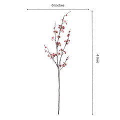 Artificial Cherry Blossom Stick (130 cm, Pink)