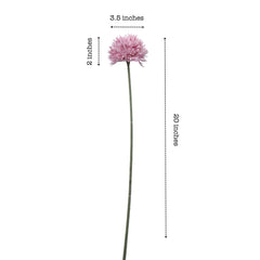 Artificial Chrysanthemum Flower Sticks (6 Sticks, 45 cm, Lavender)