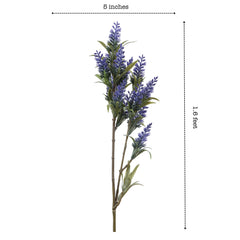 Artificial Lavender Flower Stick (3 Sticks, 50 cm)