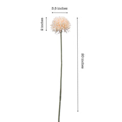 Artificial Chrysanthemum Flower Sticks (6 Sticks, 45 cm, Cream)