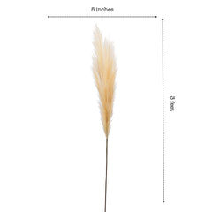 Artificial Pampas Sticks (3 Sticks, 110 cm, Brown)