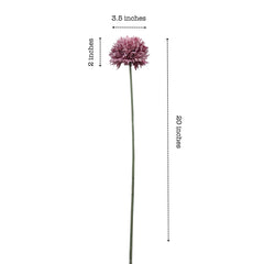 Artificial Chrysanthemum Flower Sticks (6 Sticks, 45 cm, Purple)