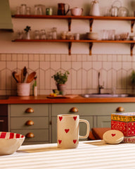 Heartwarming Ceramic Tea Mug with Lid