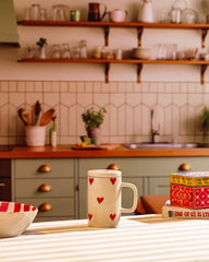 Heartwarming Ceramic Tea Mug with Lid