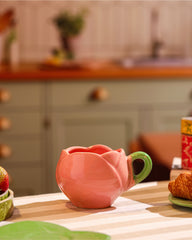 Blooming Pink Tulip Cup and Saucer Set