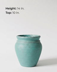 Basil Traditional Fiberglass Planter – Patina Finish