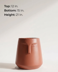 E-Pot A Fiberglass Planter – Terracotta Finish