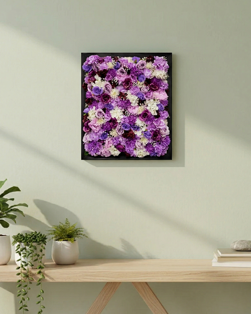 Artificial Floral Wall Panel Decor 33 Inch x 27 Inch