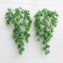 Artificial Hanging Velvet Ivy Leaf Bush - 2.2 Feet
