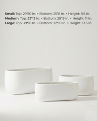Boat Fiberglass Planter – Matte White