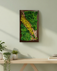 Artificial Moss Abstract Wall Panel Decor 12 Inch x 24 Inch