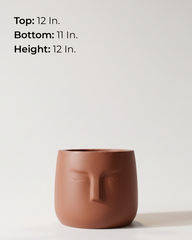 E-Pot B Fiberglass Planter – Terracotta Finish
