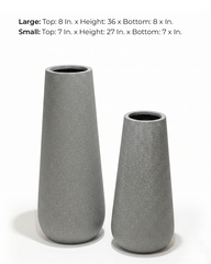 Iris Fiberglass Planter – Mouse Grey Matt Finish
