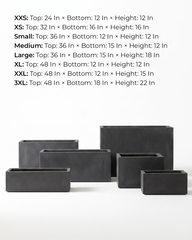 Rectangle Fiberglass Planter – Charcoal Grey