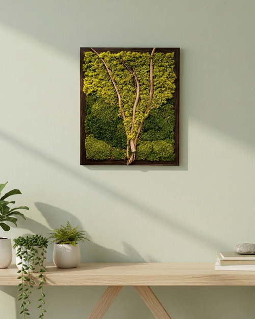 Artificial Moss Tree Wall Panel Decor 33 Inch x 27 Inch