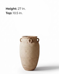 Trandy Traditional Fiberglass Planter – Terra | Tall Classic Rustic Design