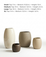 Lilly Fiberglass Planter – Soft Curved Modern Finish