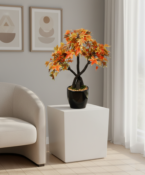 Artificial Autumn Maple Bonsai Tree - 1.5ft