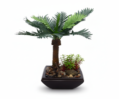 Artificial Mix Leaf Bonsai Tree - 1.1ft