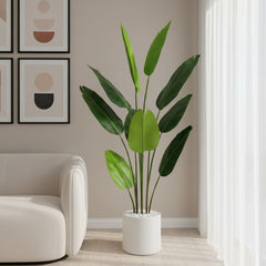 Artificial Soft-Touch Traveller Banana Leaf Plant - 5.3 ft (160 cm)