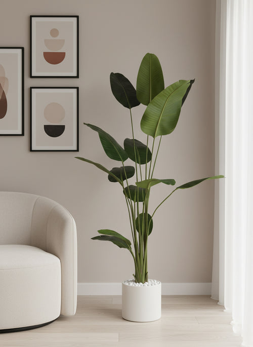 Artificial Greenery Traveller Soft Banana Leaf Plant - 8.5 ft (250 cm)