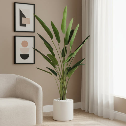 Artificial Heritage Jumbo Traveller Soft Banana Leaf Plant - 10 ft (310 cm)