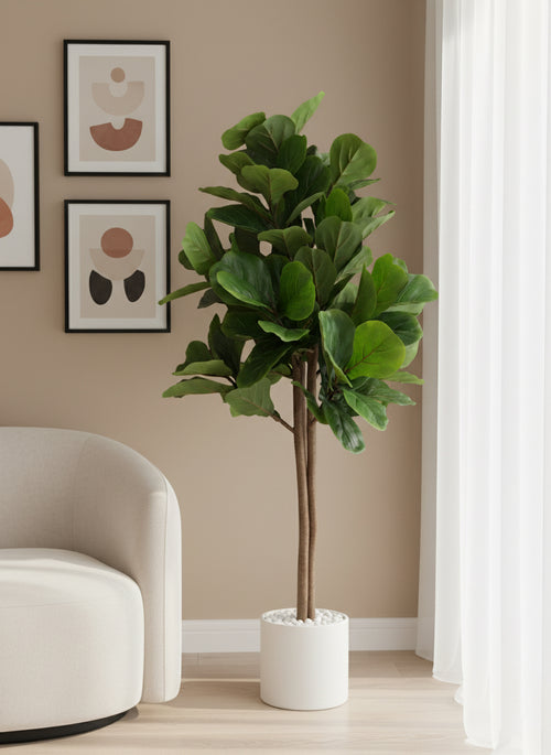 Artificial Luxury Fiddle Leaf Fig - 6 ft (180 cm)