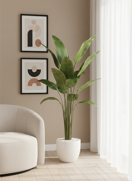 Artificial Fresh Bird of Paradise Plant - 5.5 ft (160 cm)