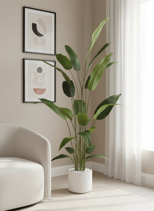 Artificial Stylish Bird of Paradise Plant - 6 ft (180 cm)