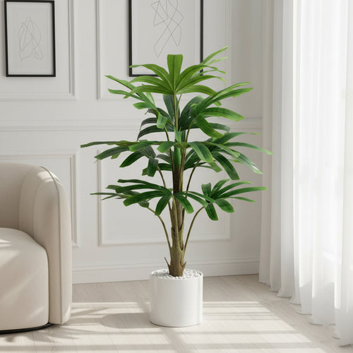 Artificial Artisanal Rhapis Plant Decor - 3 ft (90 cm)