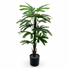 Artificial Textured Rhapis Plant Decor - 4.2 ft (128 cm)