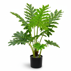 Artificial Matte Cut Leaf Plant - 3 ft (83 cm)