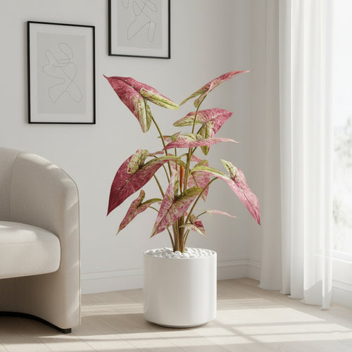 Artificial Multi Caladium Leaf Plant 90cm (3ft)