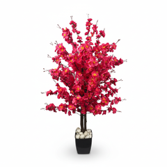 Artificial Dark Pink Cherry Blossom Tree 120cm (4ft)